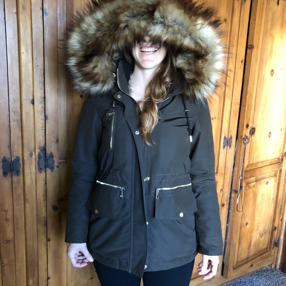 Military Green Zara jacket